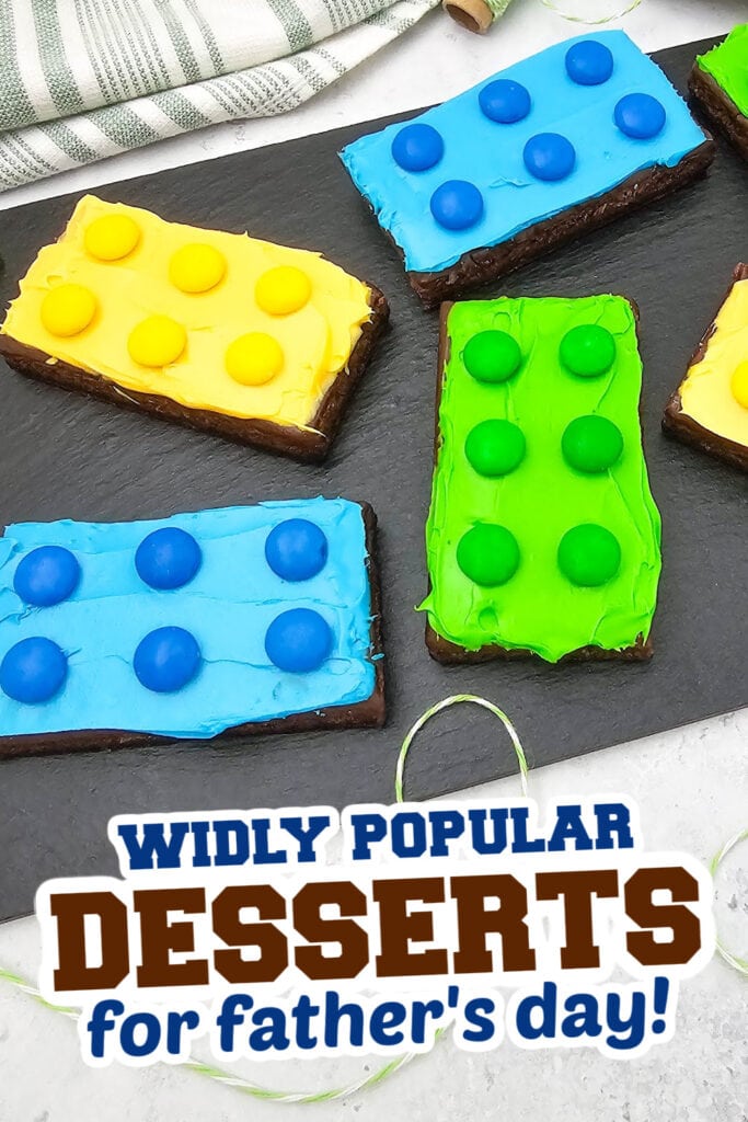 desserts for father's day - Lego Brownies
