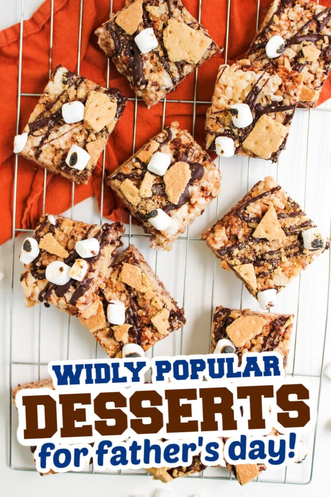 desserts for father's day - S’mores Rice Krispie Bars