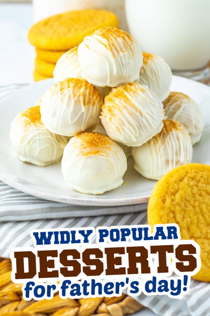 desserts for father's day - Soft Snickerdoodle Truffles