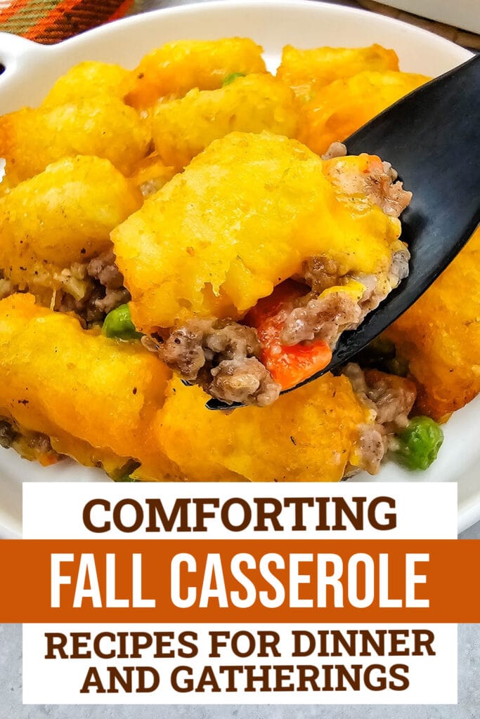 fall casserole recipes - Beefy Cheesy Tater Tot Casserole