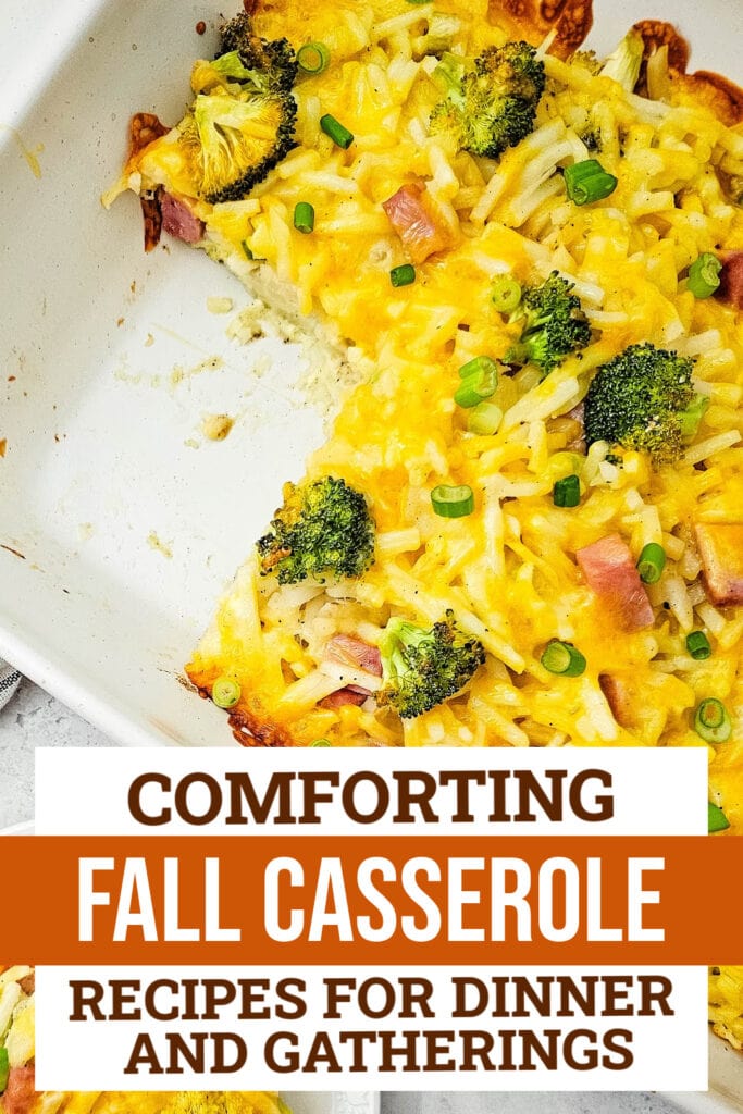 fall casserole recipes - Cheesy Broccoli Breakfast Casserole