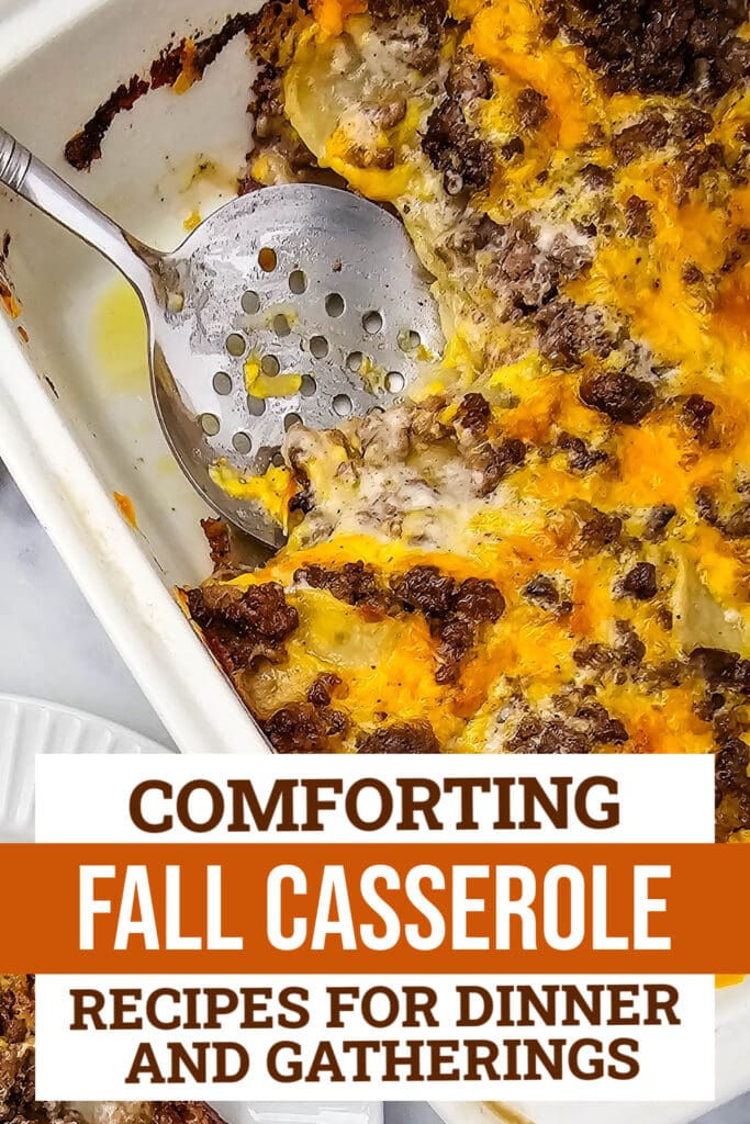 fall casserole recipes - Cheesy Hamburger Potato Casserole