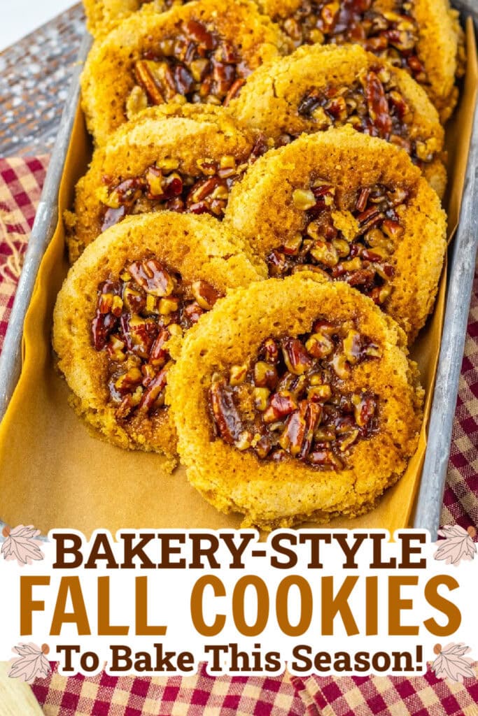 fall cookies - Buttery Pecan Pie Cookies