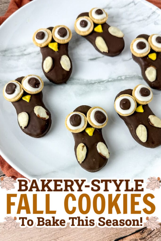 fall cookies - Nutter Butter Owl Cookies