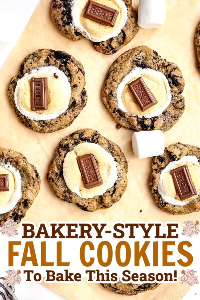 fall cookies - Oreo S'mores Cookies