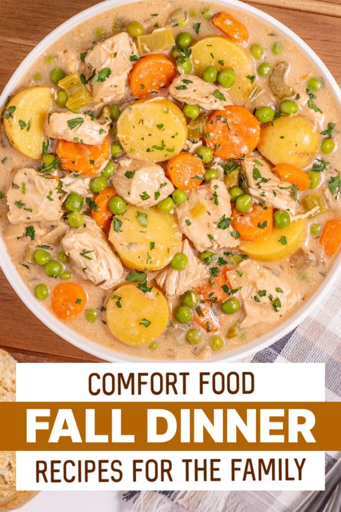fall dinners - Slow Cooker Creamy Chicken Stew