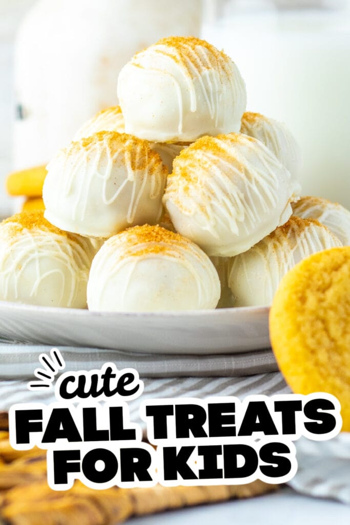 fall treats for kids - Soft Snickerdoodle Truffles