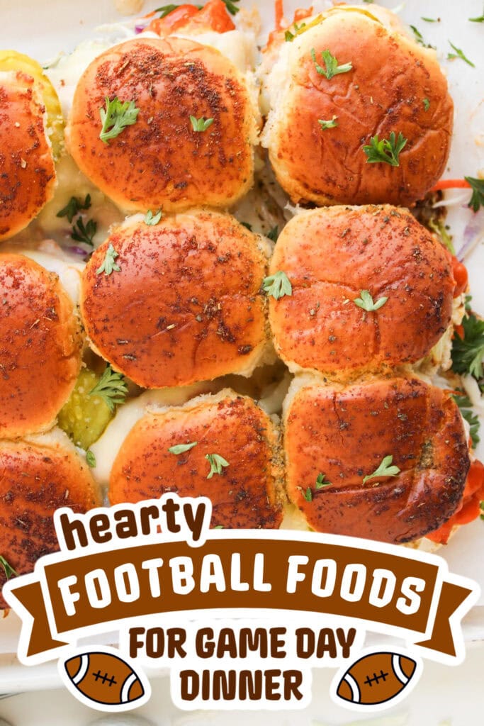 football food ideas -Buffalo Chicken Sliders