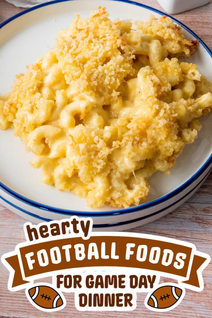 football food ideas - Creamy Baked Mac and Cheese