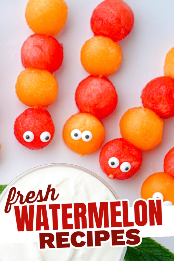 fresh watermelon recipes - Watermelon and Cantaloupe Kabobs