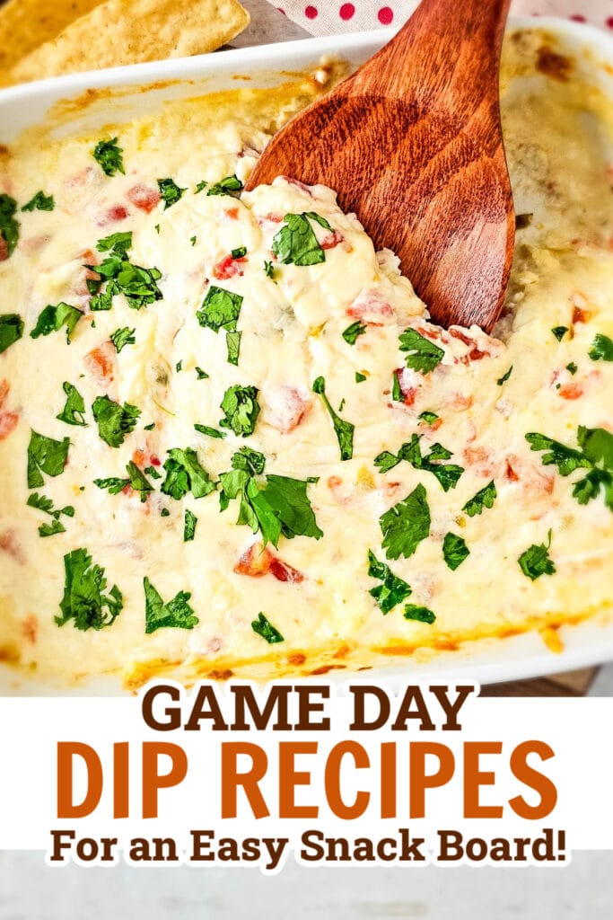 game day dips - 4-Ingredient Oven-Baked Queso Dip
