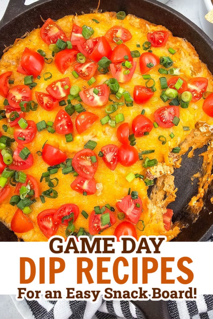game day dips - Cheesy Texas Trash Dip