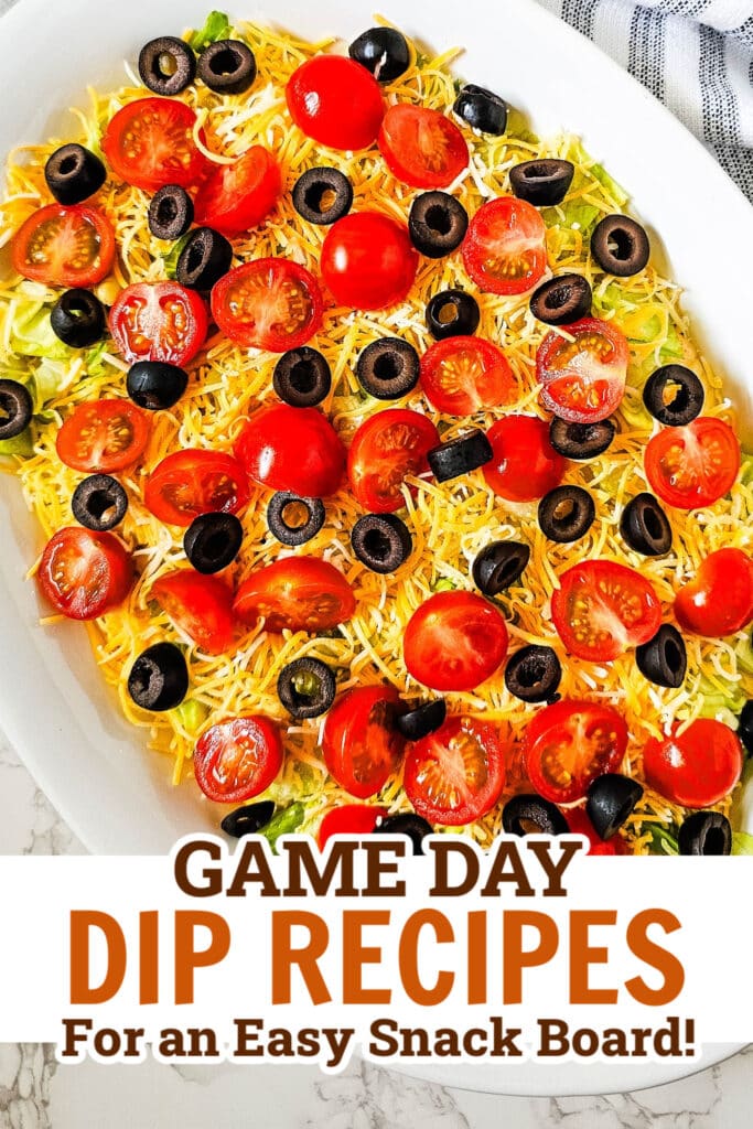game day dips - Classic Cold Taco Dip