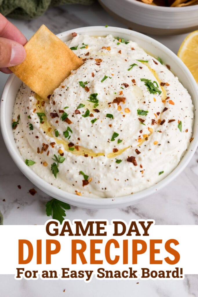 game day dips - Lemony Whipped Feta Dip