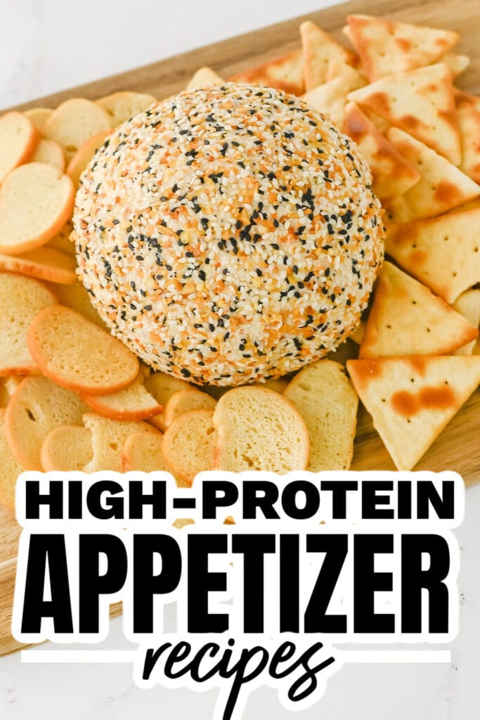 high protein appetizers - Everything Bagel Cheeseball