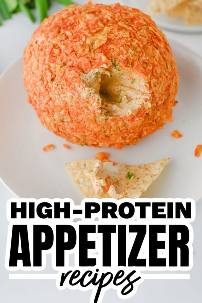 high protein appetizers - Taco Cheeseball with Doritos Crunch
