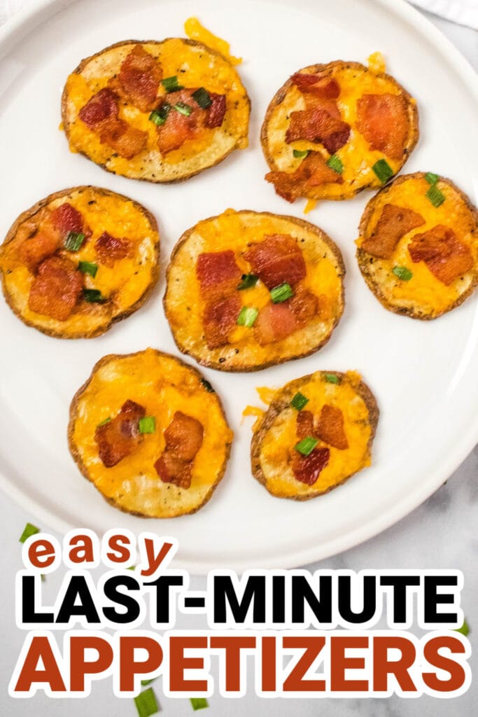 last-minute appetizers-Air Fryer Bacon and Cheese Potato Slices