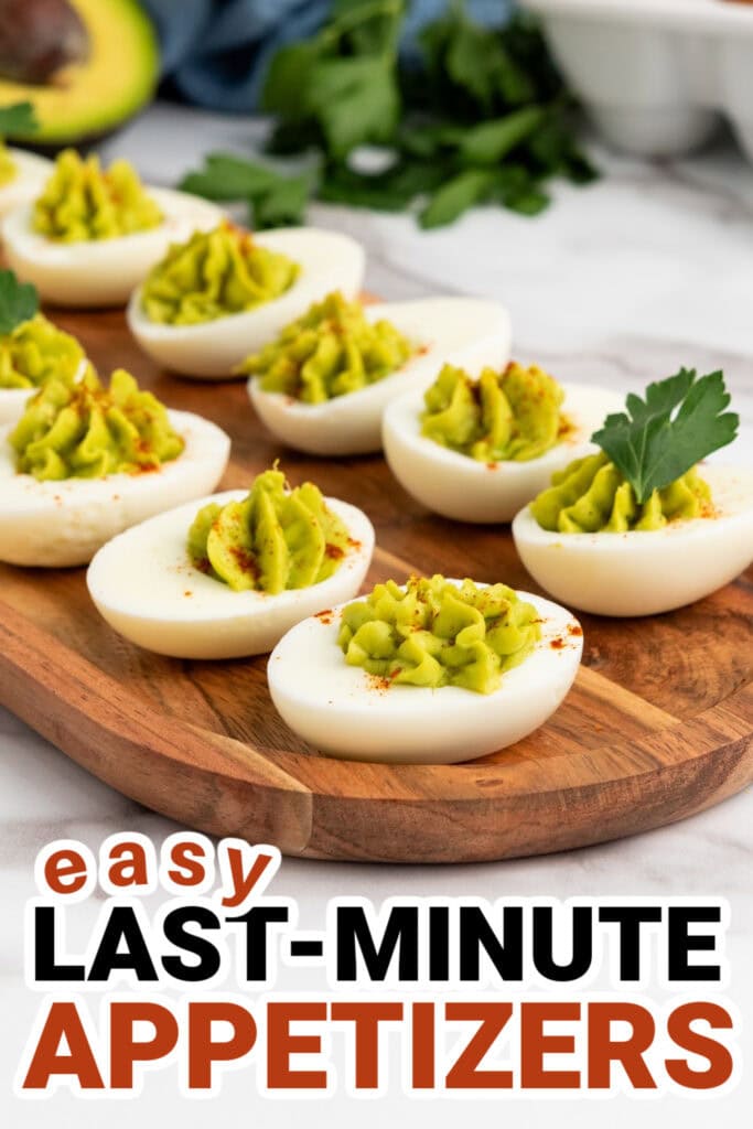 last-minute appetizers-Avocado Deviled Eggs
