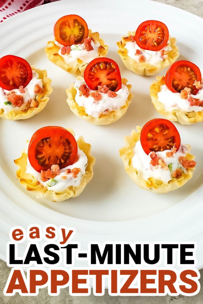 last-minute appetizers-BLT Phyllo Party Bites