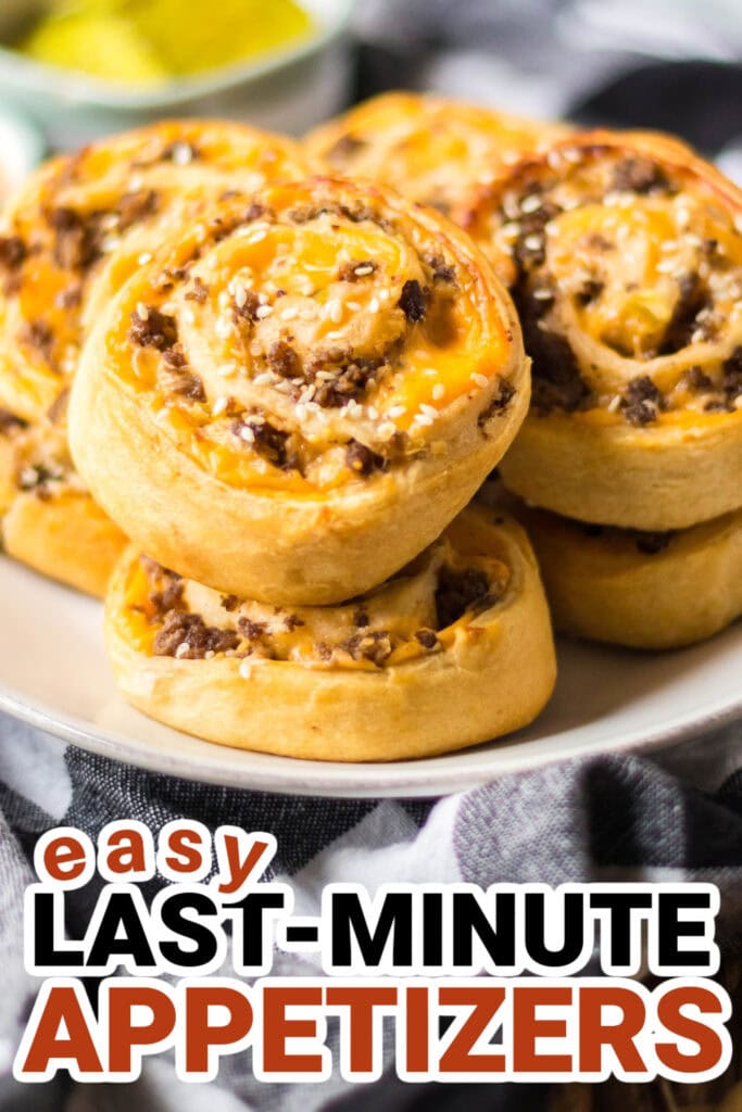 last-minute appetizers-Big Mac Pinwheels