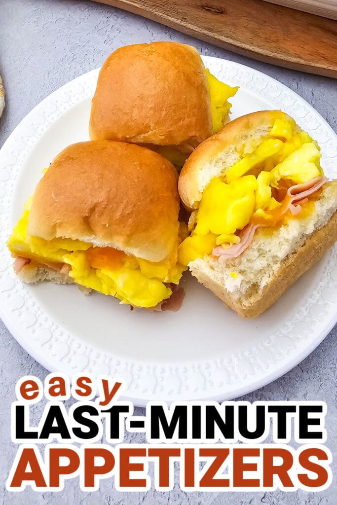 last-minute appetizers-Ham and Cheese Breakfast Sliders