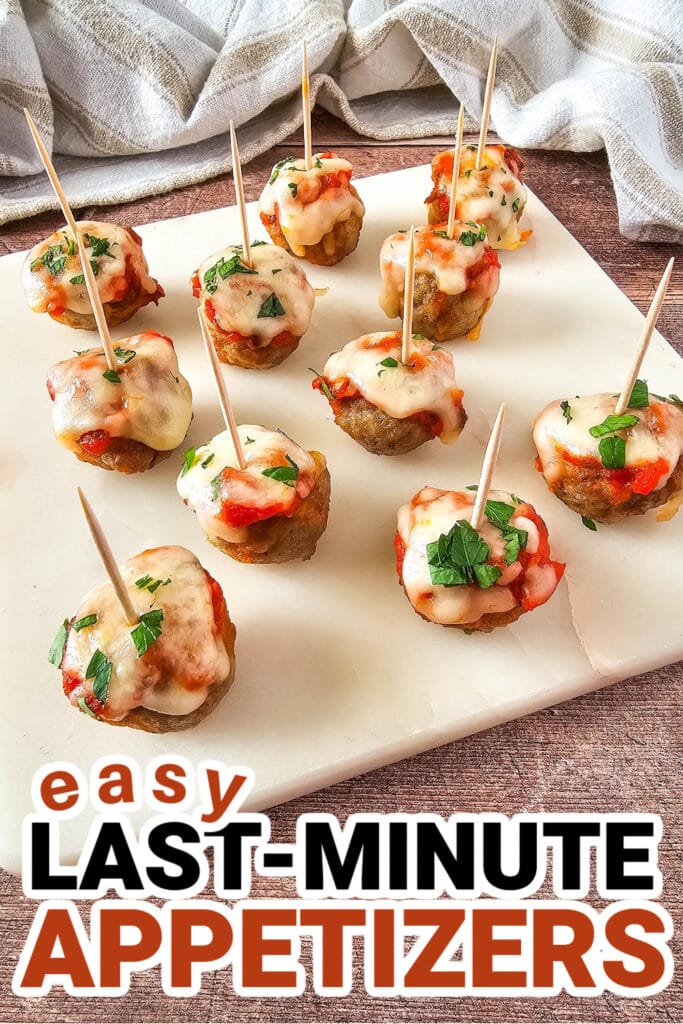 last-minute appetizers-Mini Meatball Marinara Bites