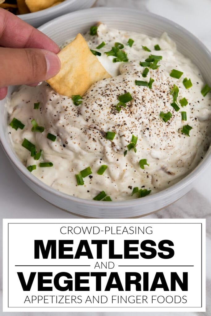meatless and vegetarian appetizers - Caramelized Onion Dip