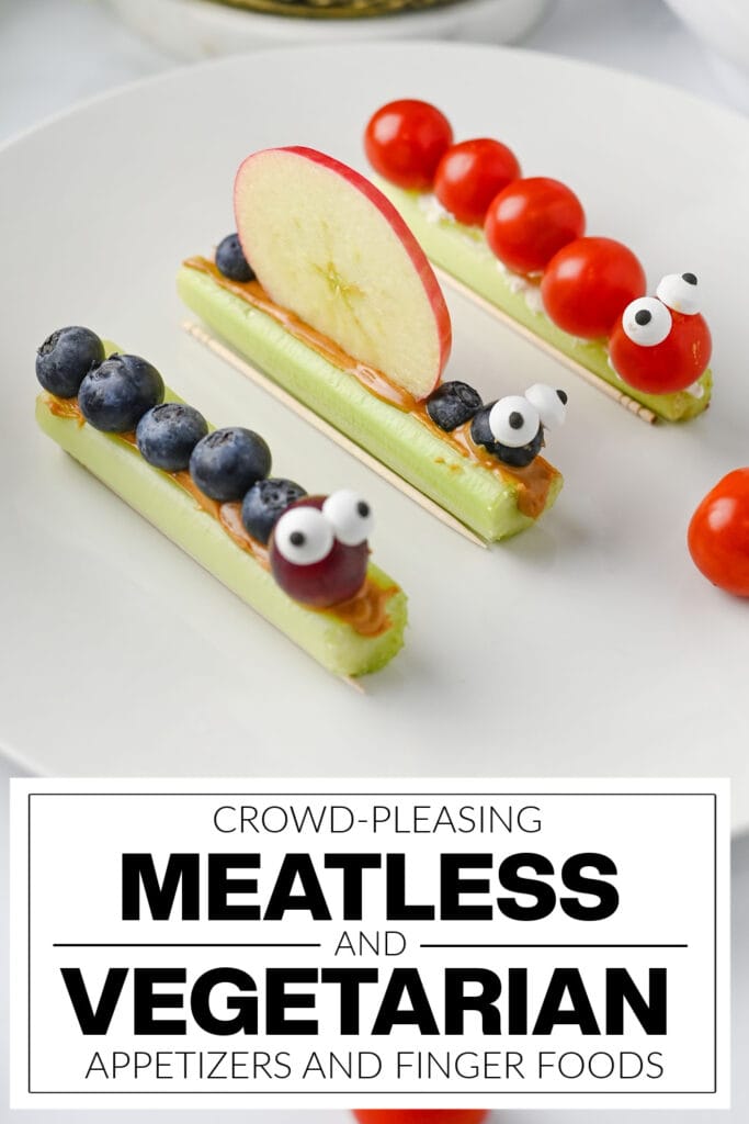 meatless and vegetarian appetizers - Celery Bug Snacks