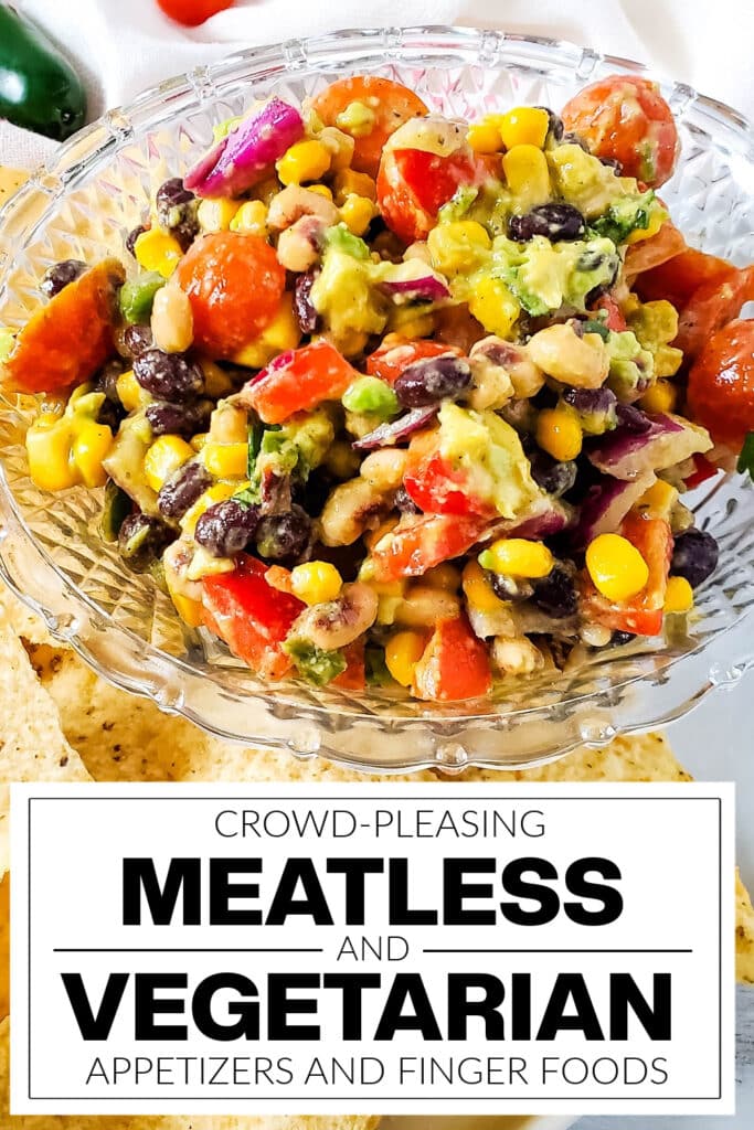 meatless and vegetarian appetizers - Cowboy Caviar Dip