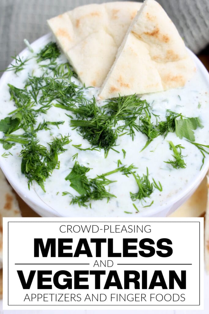 meatless and vegetarian appetizers - Creamy Tzatziki Dip