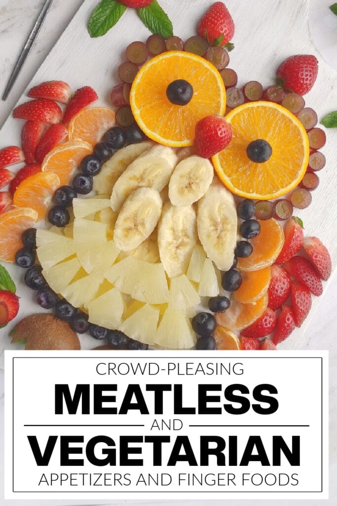 meatless and vegetarian appetizers - Cute Owl-Shaped Fruit Tray