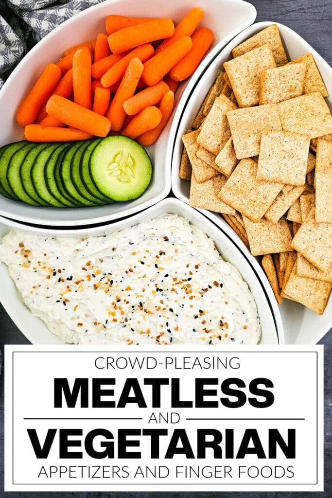 meatless and vegetarian appetizers - Everything Bagel Dip