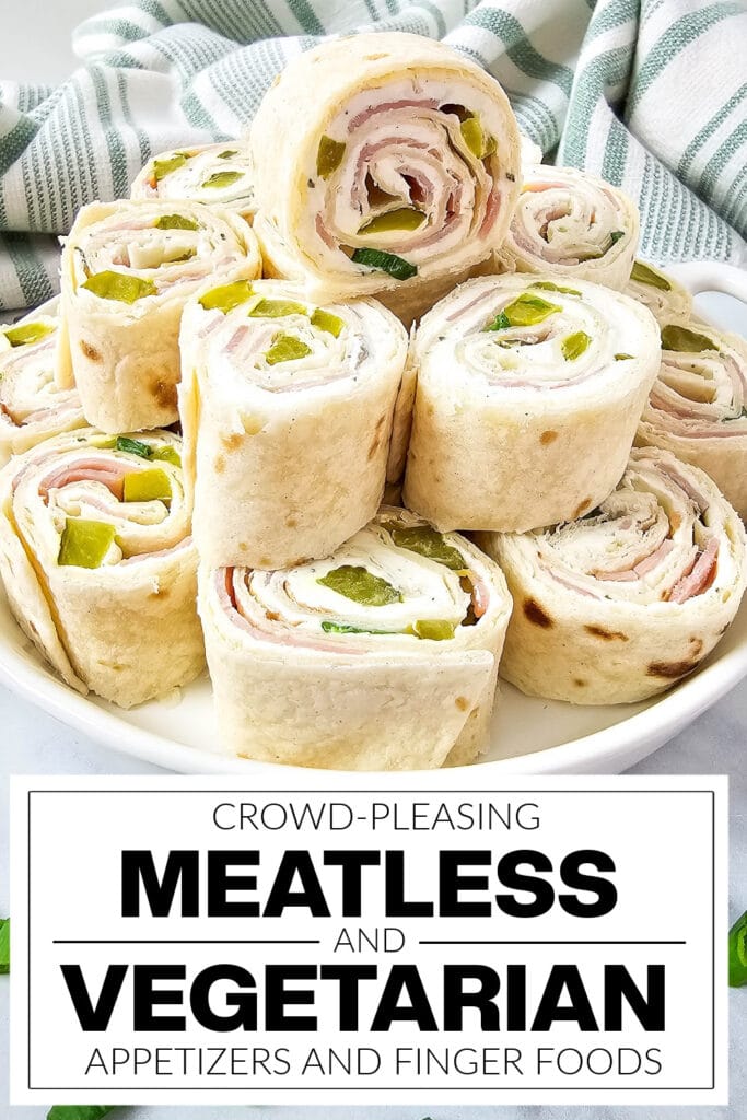 meatless and vegetarian appetizers - Tangy & Creamy Pickle Dip Pinwheels