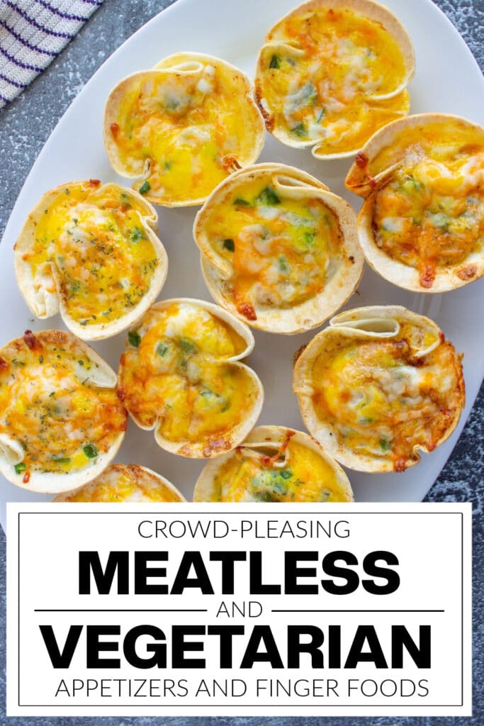 meatless and vegetarian appetizers - Three Cheese Mini Quiches