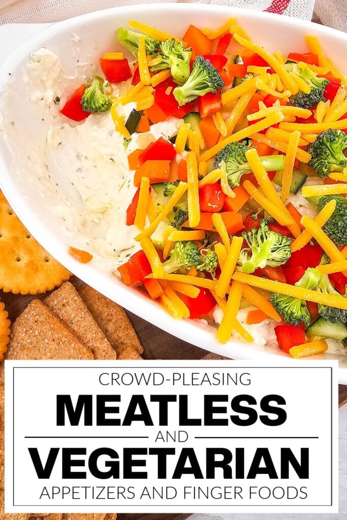 meatless and vegetarian appetizers - Veggie Pizza Dip