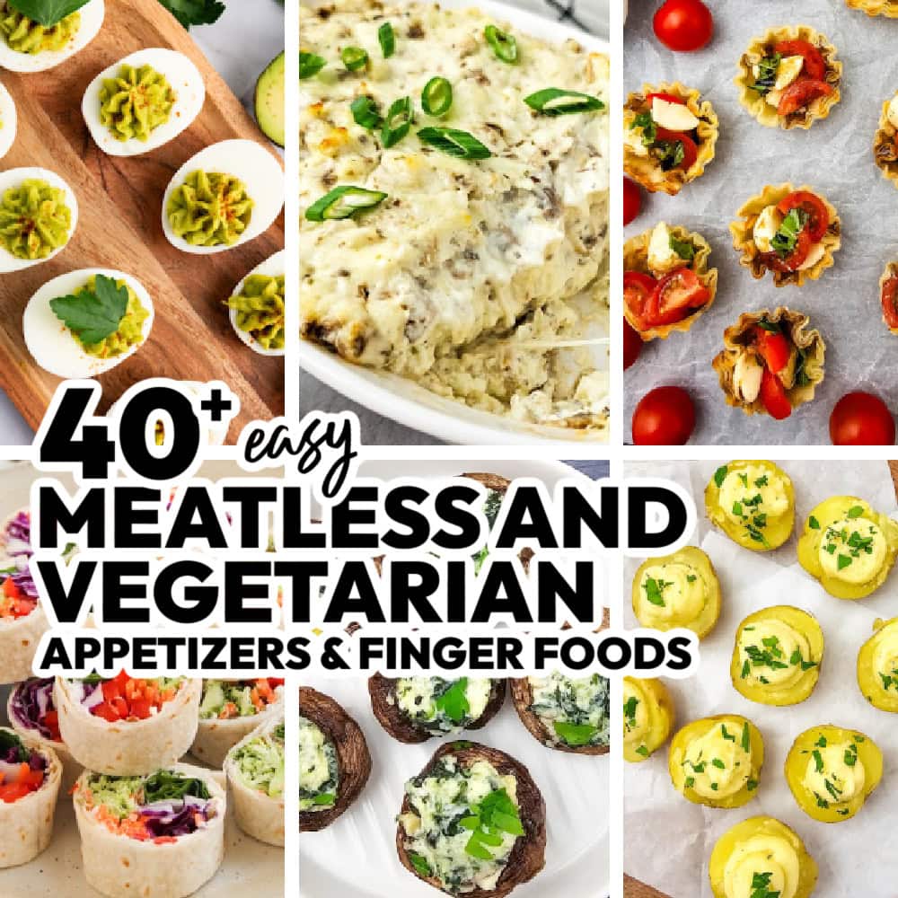 meatless and vegetarian appetizers and finger foods featured image