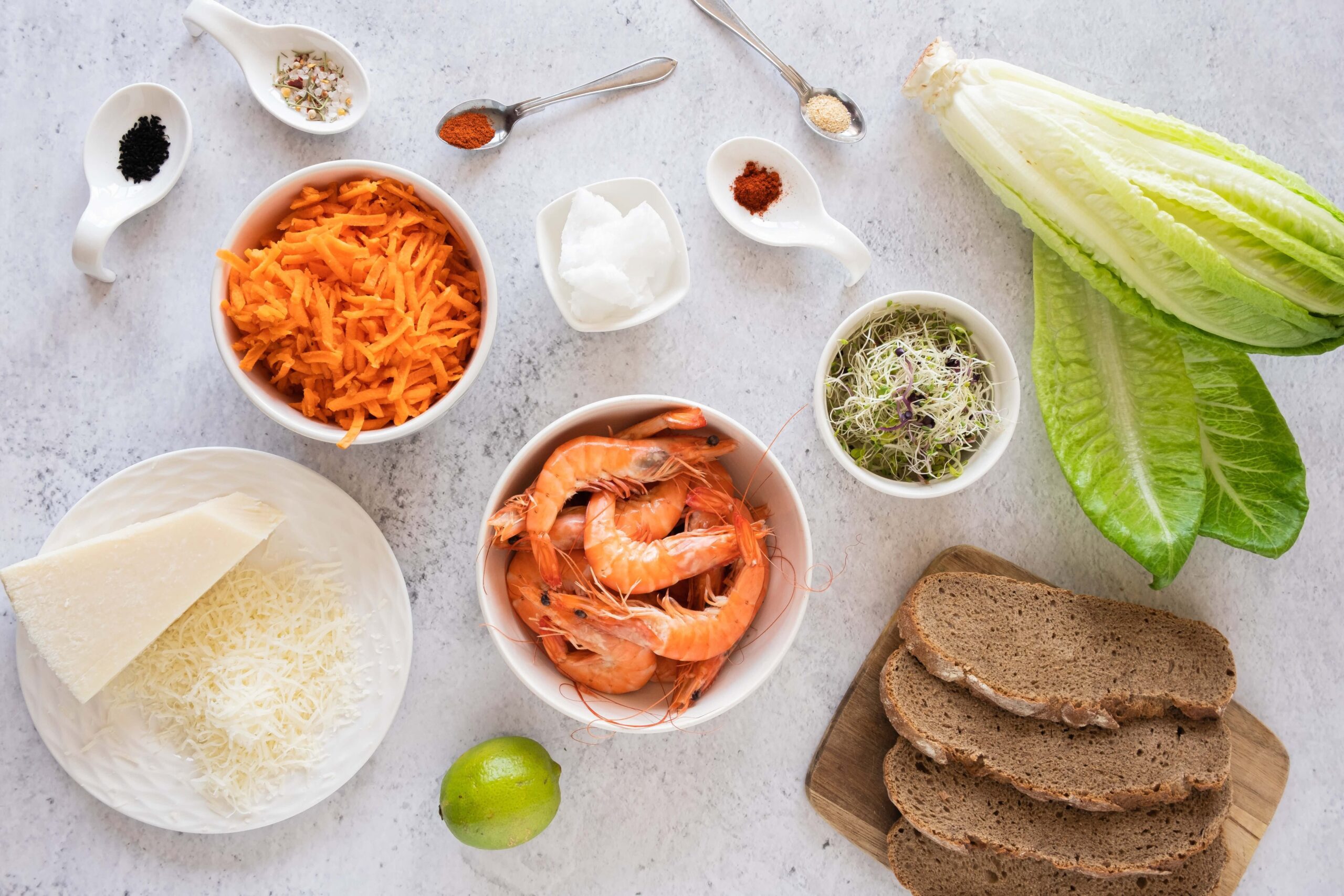 Shrimp Toast Process Ingredients