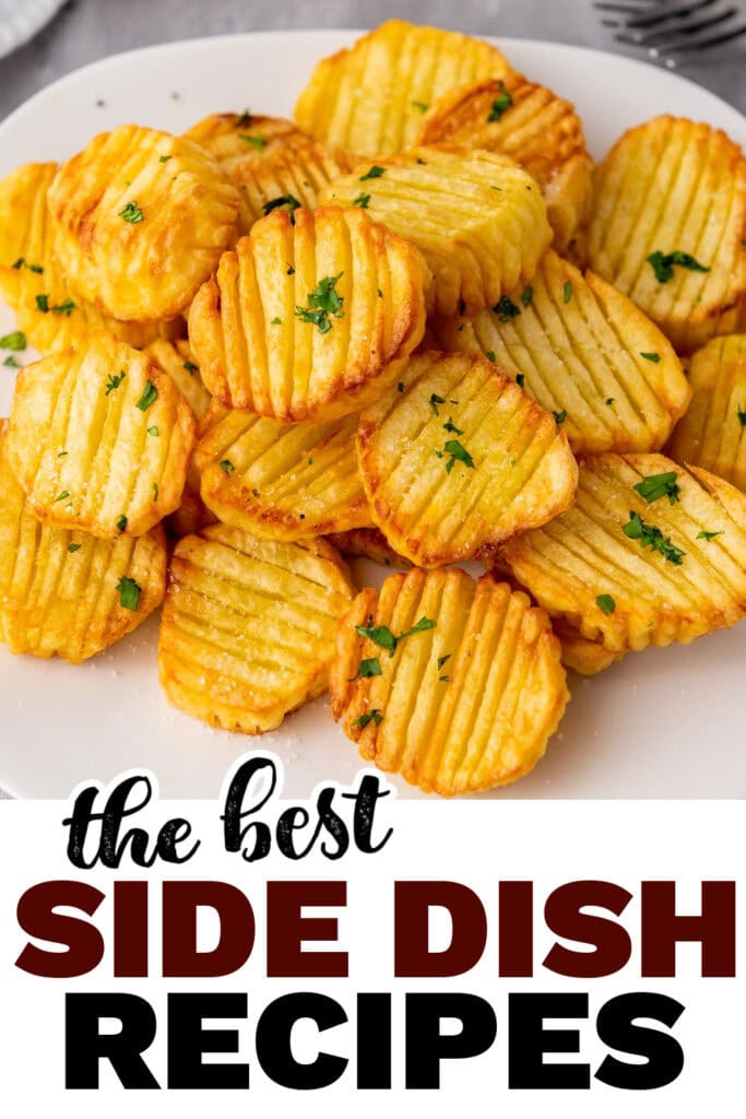 side dish recipes - Air Fryer Accordion Potatoes