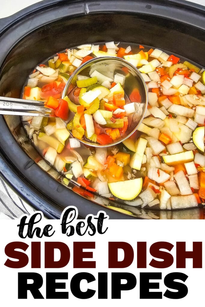 side dish recipes - Dump-and-Go Crockpot Summer Vegetable Soup