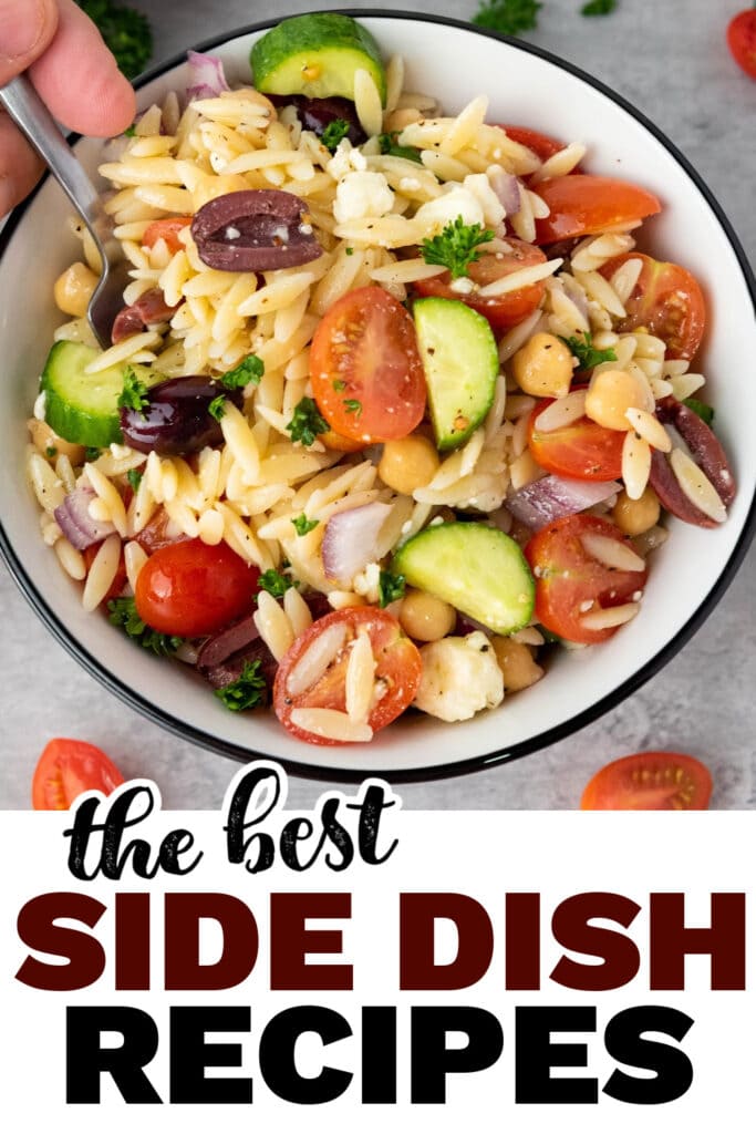 side dish recipes - Mediterranean Orzo Pasta Salad