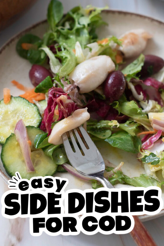 side dishes for cod - Baby Calamari Garden Salad