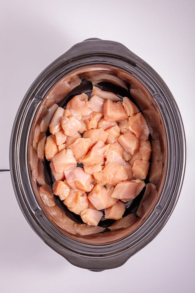 Slow Cooker Creamy Chicken Stew Process Photo