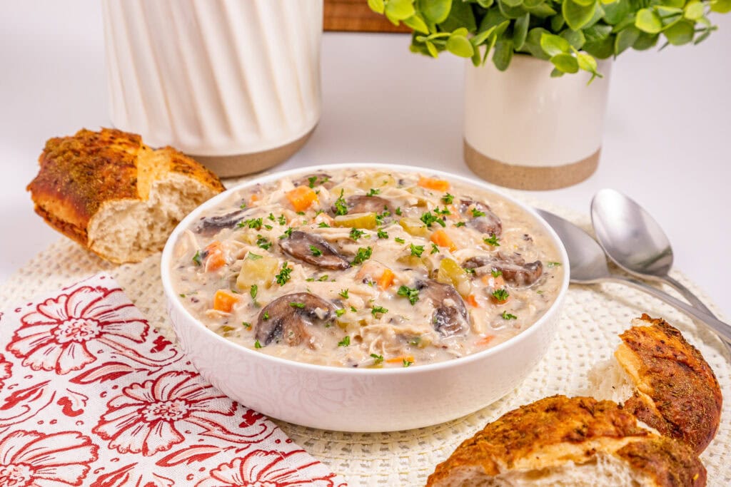 Slow Cooker Chicken Wild Rice Soup