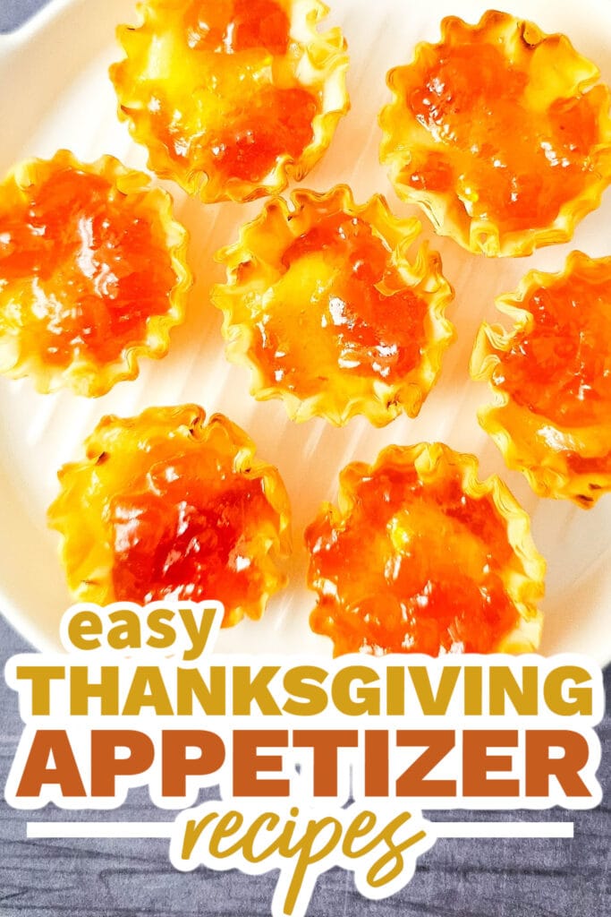 thanksgiving appetizer recipes - Brie Phyllo Tarts copy