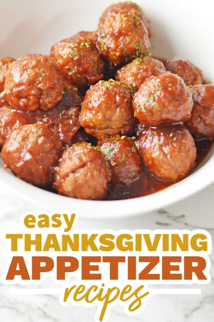 thanksgiving appetizer recipes - Crockpot Cranberry Meatballs copy