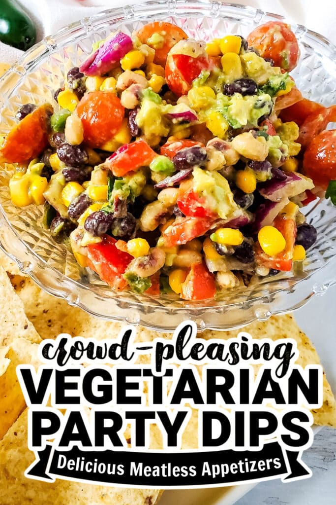 vegetarian party dips - Cowboy Caviar Dip