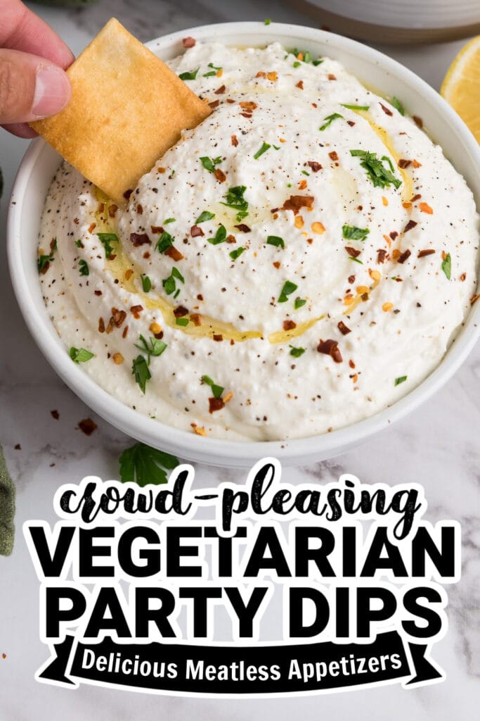 vegetarian party dips - Lemony Whipped Feta Dip