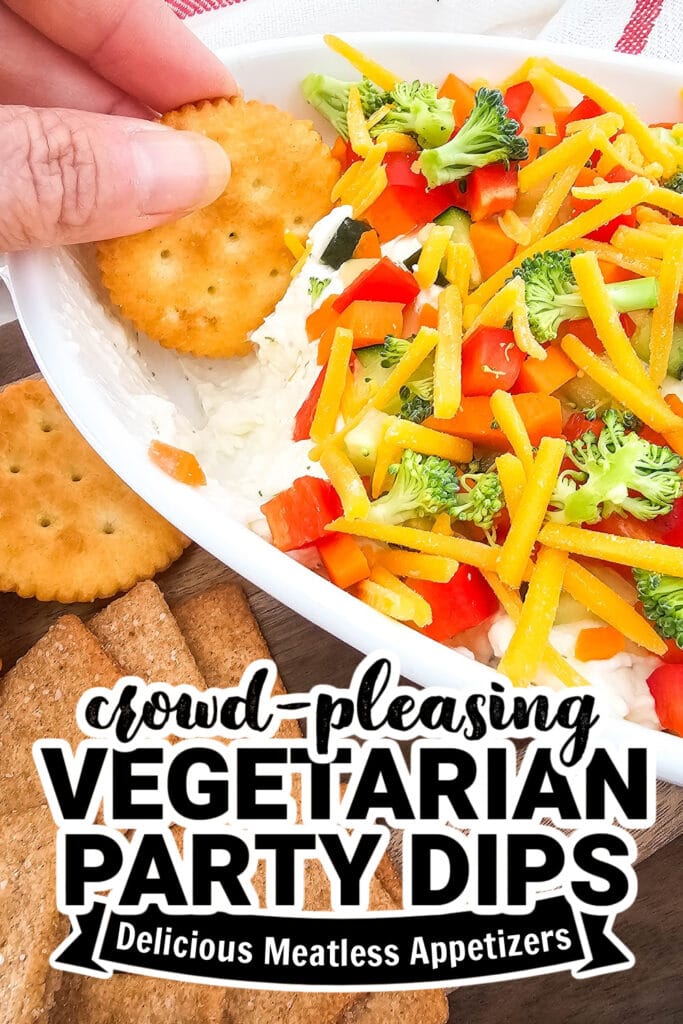 vegetarian party dips - Veggie Pizza Dip