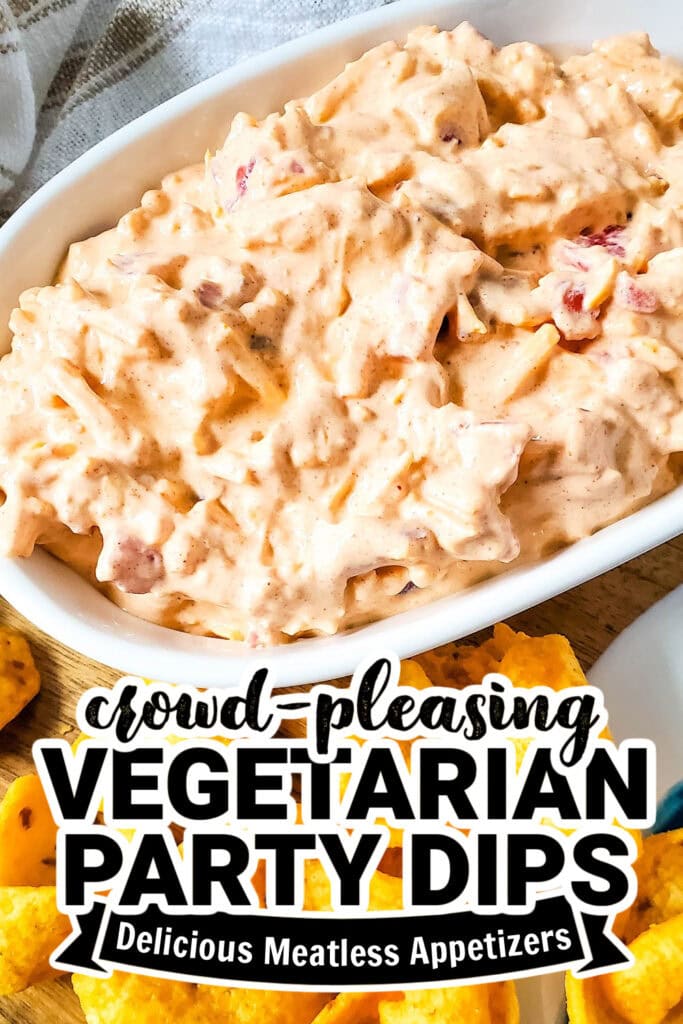 vegetarian party dips - Viral Tiktok Rotel Boat Dip