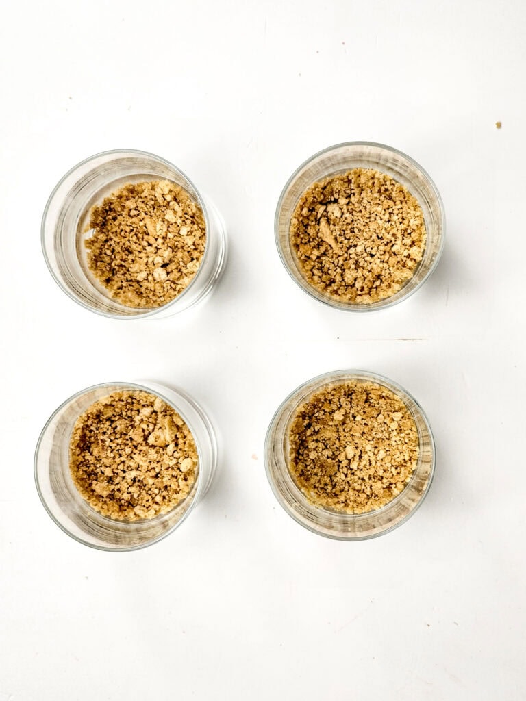 No Bake Vanilla Cheesecake Cups Process Photo